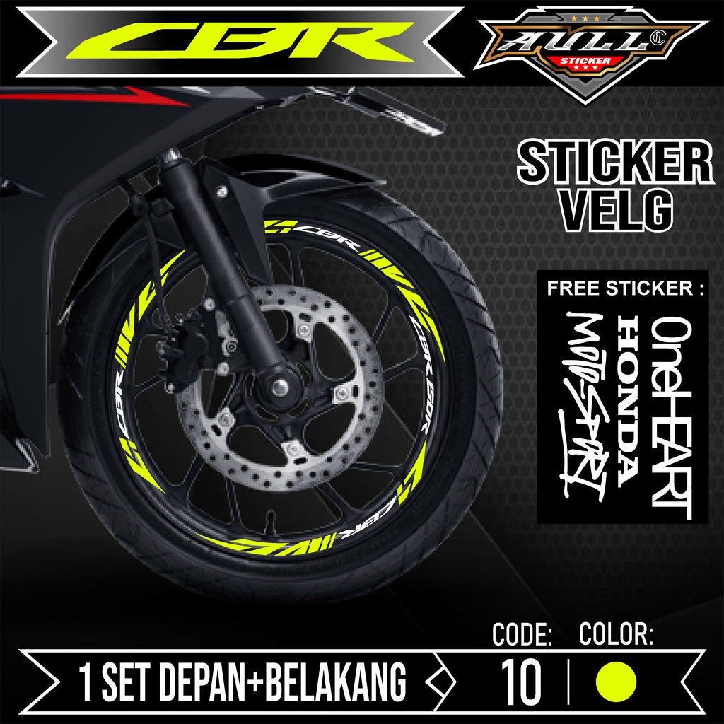 STICKER STIKER Cutting Velg CBR 150R - Aksesoris Stiker Cutting Sticker List Velg Motor Honda CBR150