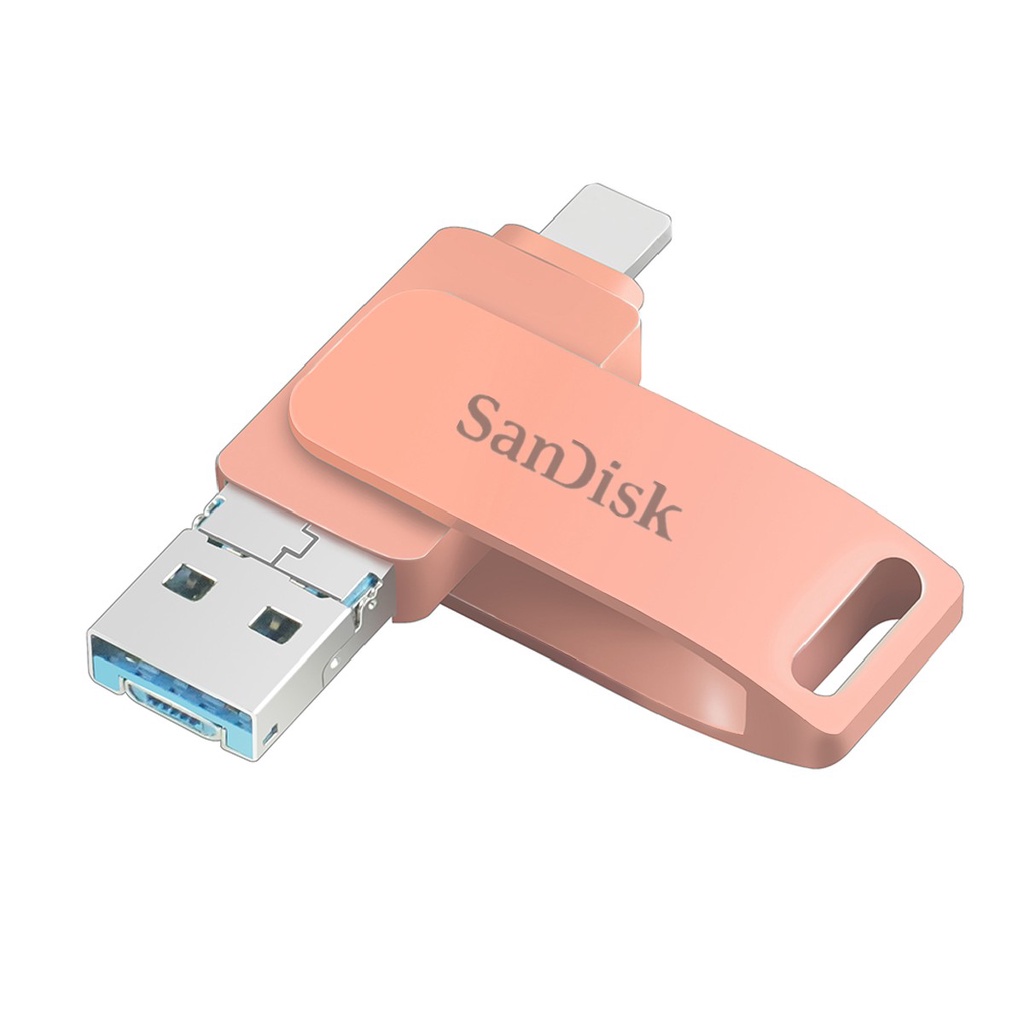 Sandisk USB 3.0 1TB 3in1 OTG Flashdisk metal Tahan Air Kecepatan Tinggi Untuk Ip6 7 8xxxr 11 12 13 14