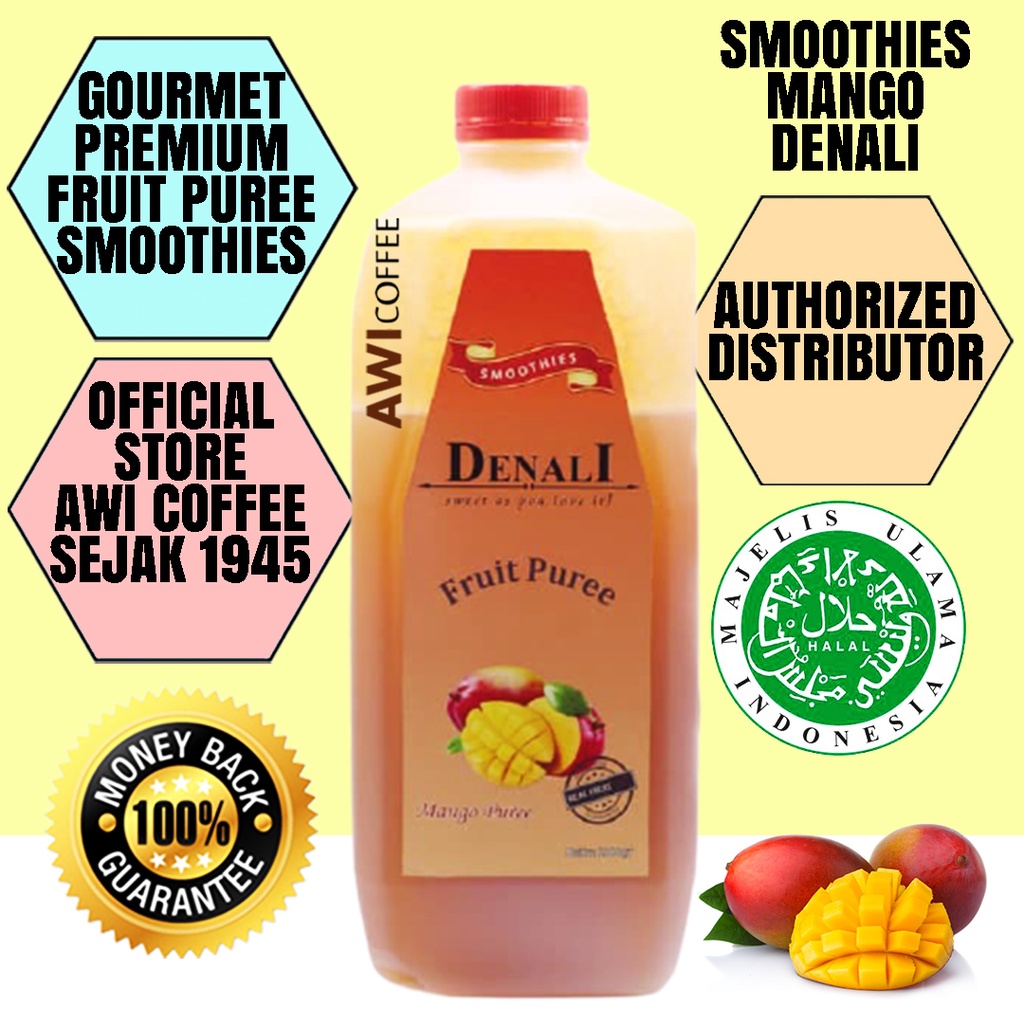 

Awi Segar Harum | Smoothies Mango 2000gr | Denali | coffee | Flavour