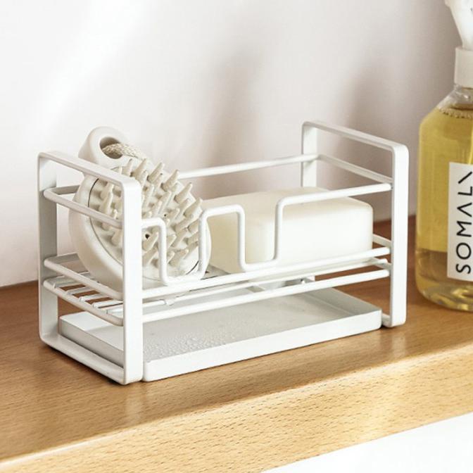 

TECKICHO Rak Sabun Dapur Rak Spons Cuci Piring Nordic Anti Karat