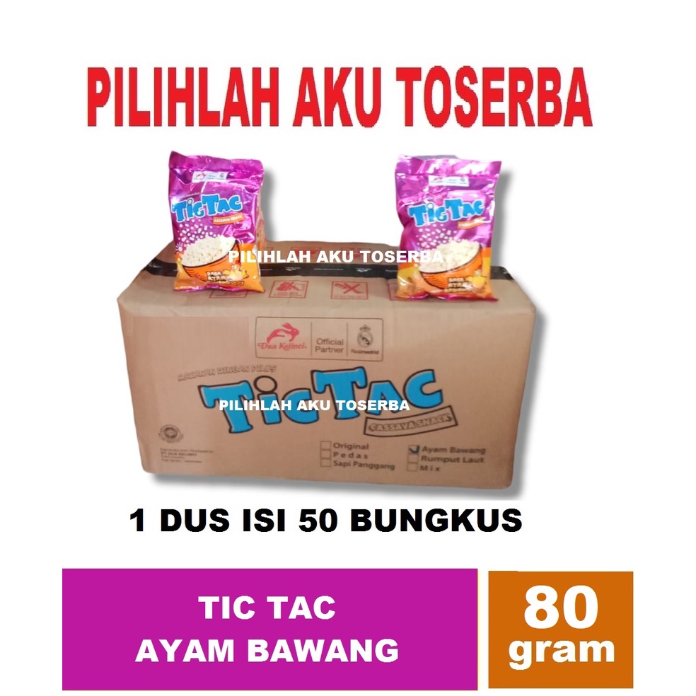 TIC TAC AYAM BAWANG - ( HARGA 1 DUS ISI 50 BUNGKUS )