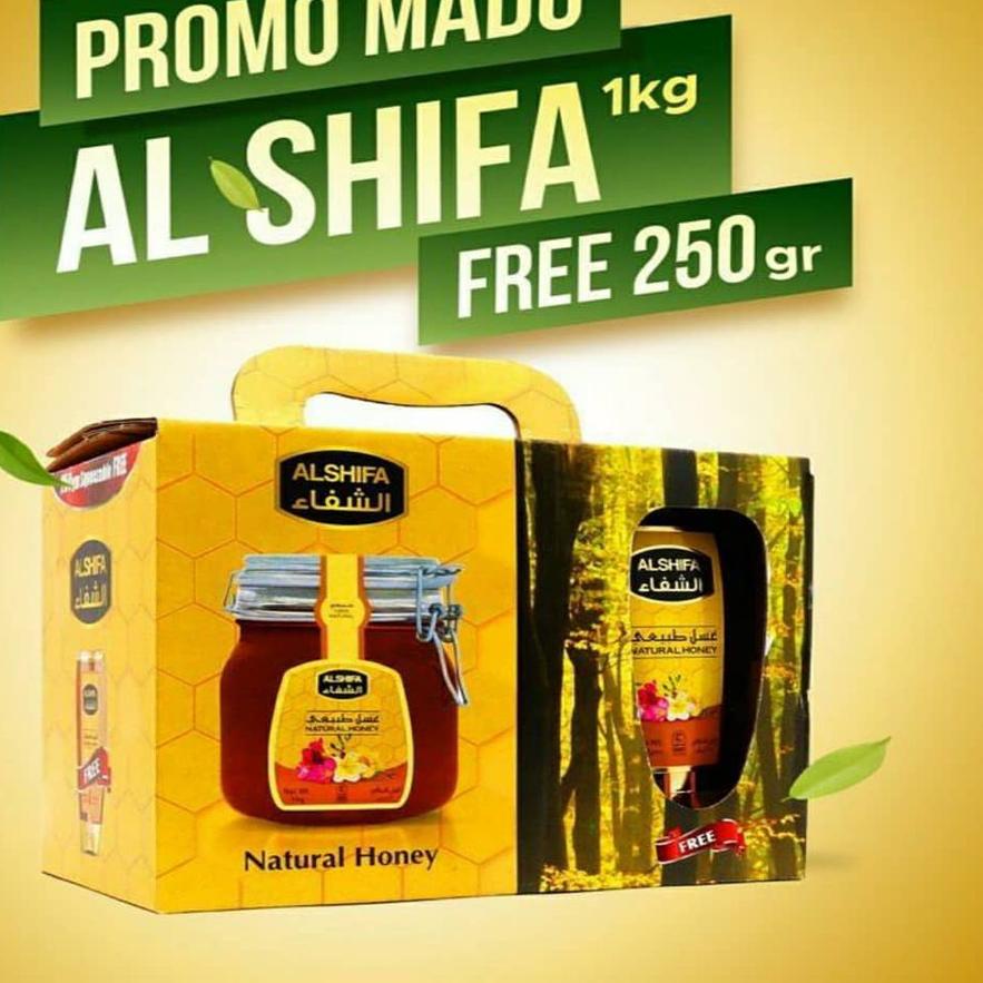 

♟ Al Shifa 1 KG free 250 gr | Murni Alshifa Asli Dari Saudi Arab free 250 Gr Squeeze ♝