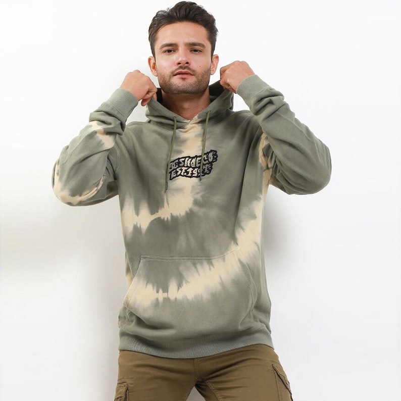 Jaket DC Shoes Mens RAISER HOODIE Olivine Tie Dye ORIGINAL