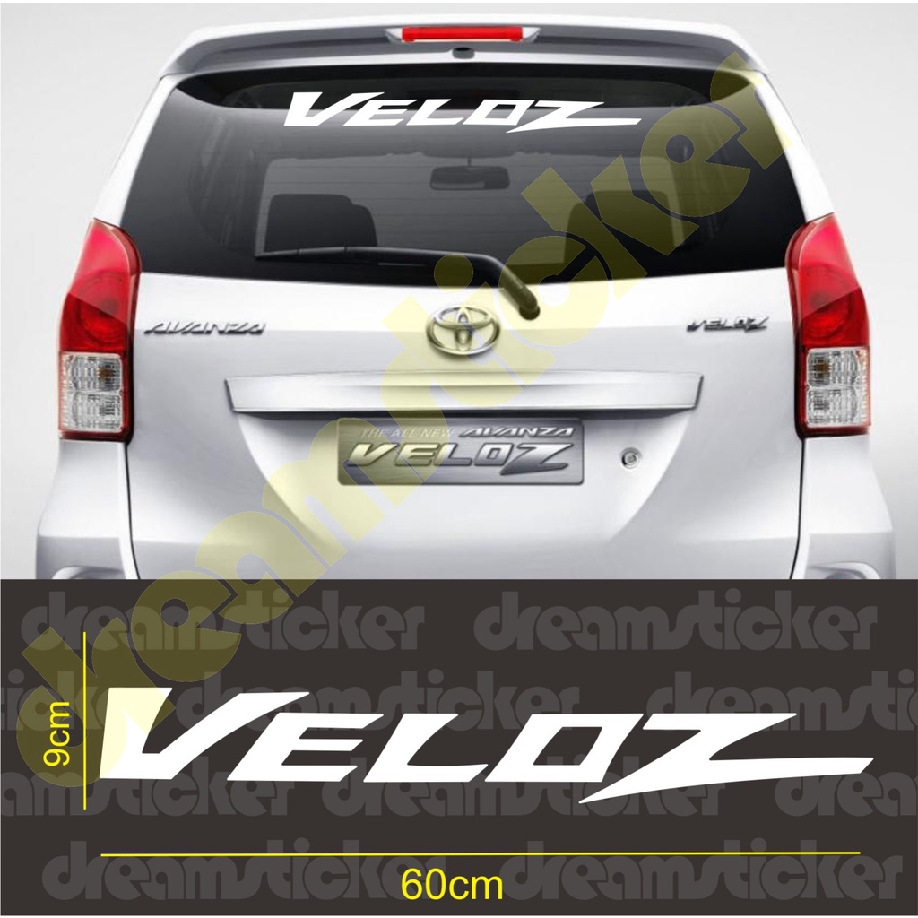Sticker Sticker Mobil Toyota Avanza Veloz Kaca Belakang