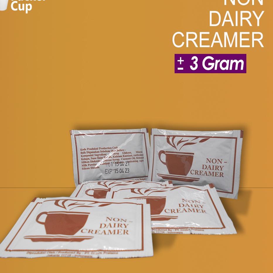 

Garansi Terbaik0w0Vk Non Dairy Creamer Sachet / Krimer Kemasan Sachet 3gr Harga per 50pcs