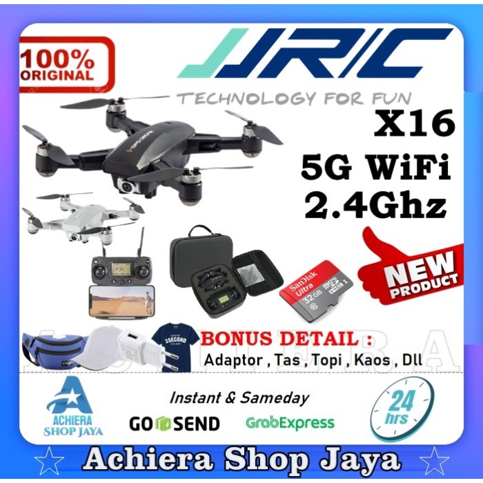 Rc Drone JJRC X16 5G Wifi GPS Drone Foldable FPV 6K Camera Quadcopter
