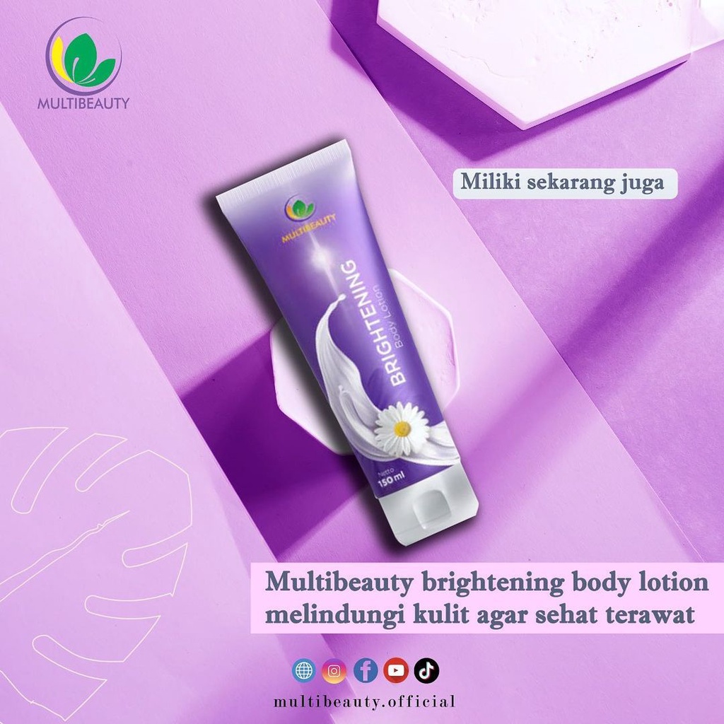 [ BISA COD ] READY STOK 150mL 20mL BRIGHTENING BODY LOTION HANDBODY PEMUTIH MULTIBEAUTY