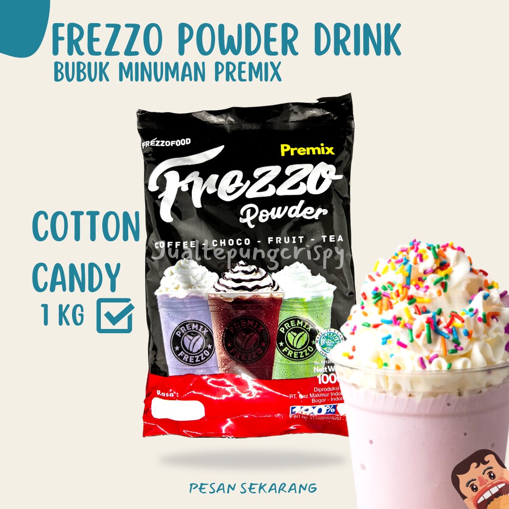 Frezzo Bubuk Minuman Rasa Cotton Candy  / Cotton Candy Powder 1 Kg