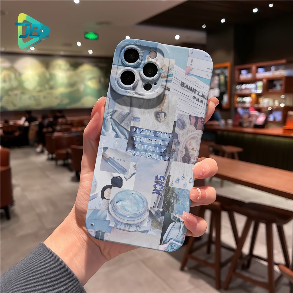 CUSTOM CASE SOFTCASE SILIKON PROCAMERA BLUE CUSTOM XIAOMI REDMI 6A 8 8A PRO 9 9A 9C 10A NOTE 8 9 10 10S POCO M3 M4 JB7494