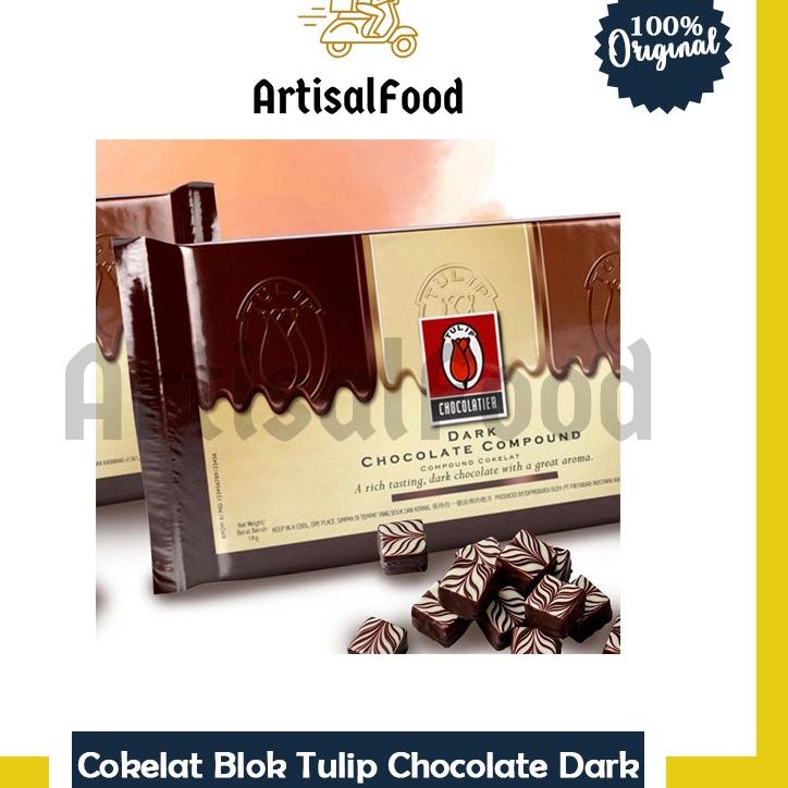 

♝ Tulip Dark White Milk dcc Compound Chocolate Coklat Cokelat Batang 1kg ASLI 1 kg ♠