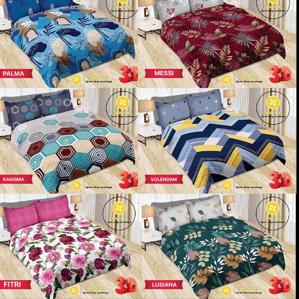 ➬ Sprei King BONITA 3D Disperse  Bantal 4, B4 (BISA COD) no. 1 ☇