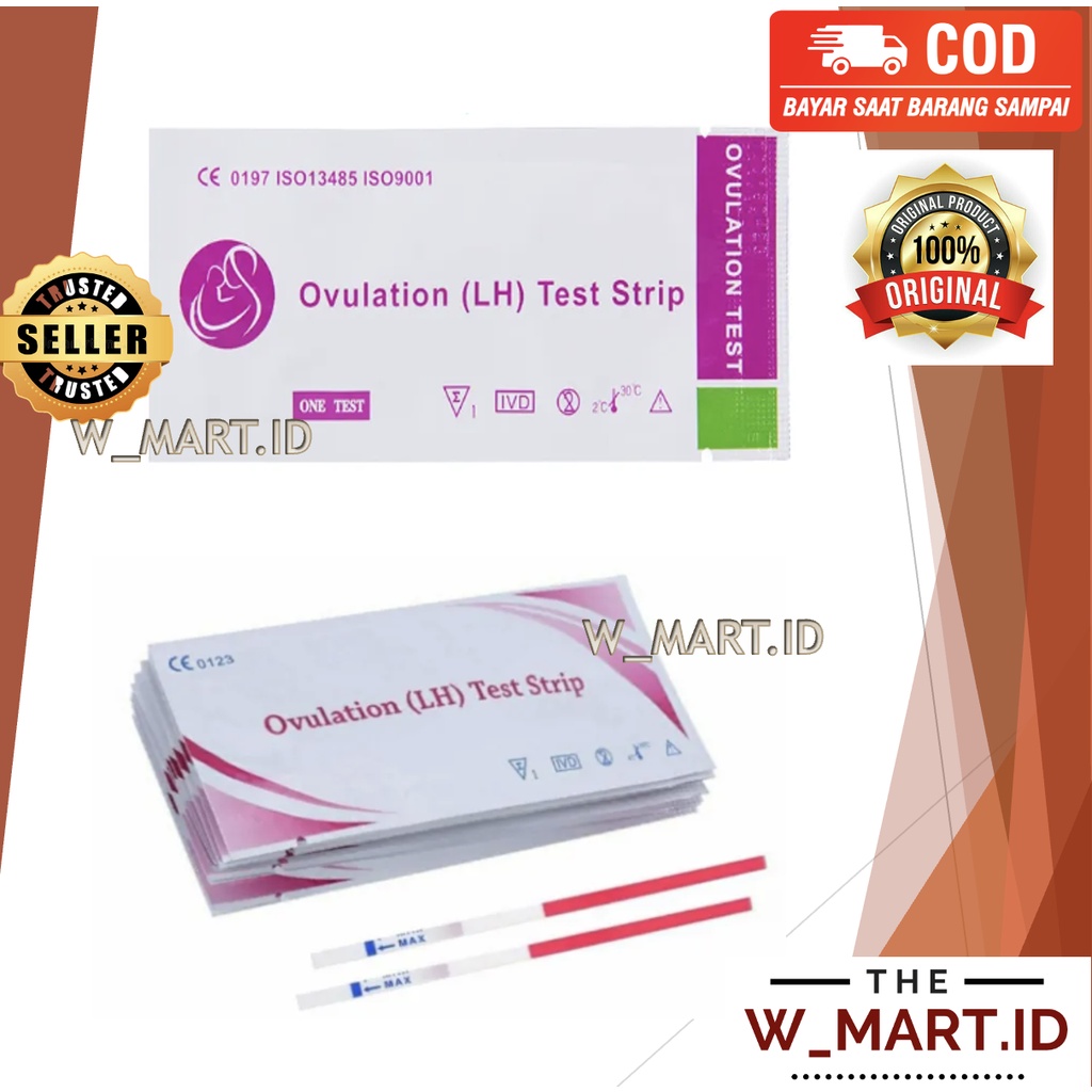 Jual OVULATION TEST STRIPS ALAT TES OVULASI LH KESUBURAN Shopee Indonesia