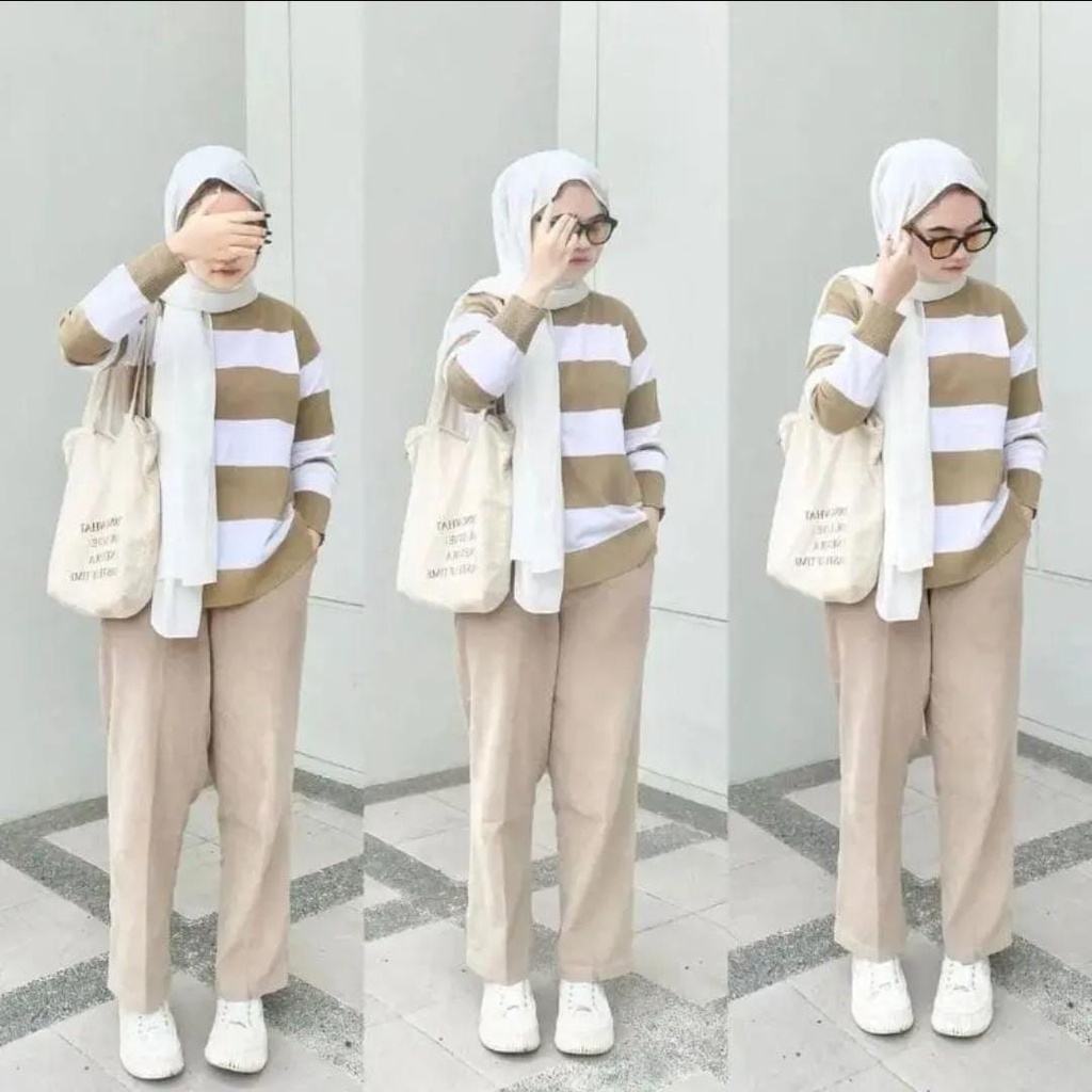 Sweater Rajut Wanita Eira Oversize /Atasan rajut wanita all size / sweater  rajut wanita