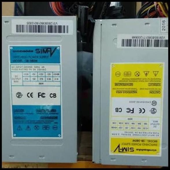 Power Supply PC Simbadda 380Watt, PSU SimV loosepack (Copotan Casing)