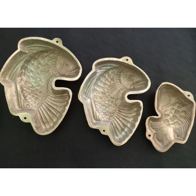 CETAKAN KUE CUBIT / KUE IKAN BAHAN KUNINGAN JUMBO