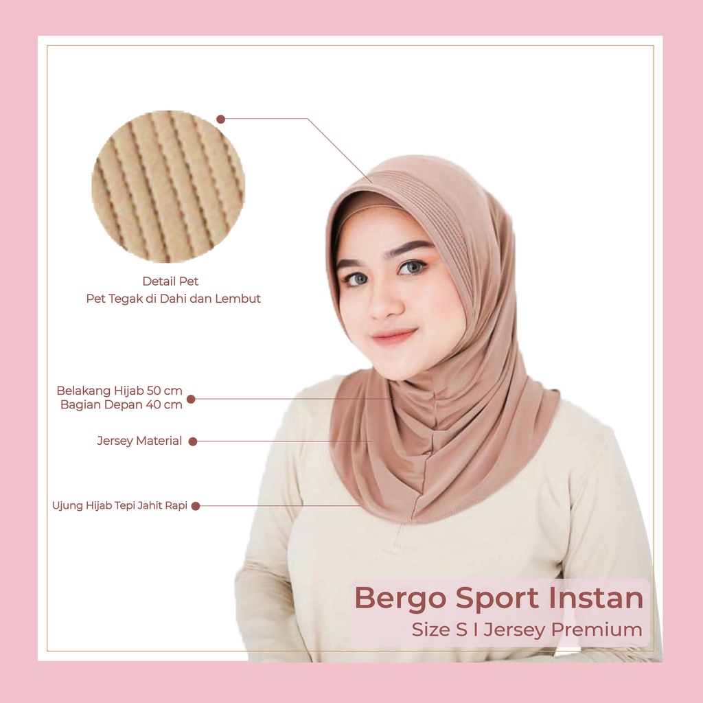 Hijab Instan / Sport - Varian Lengkap