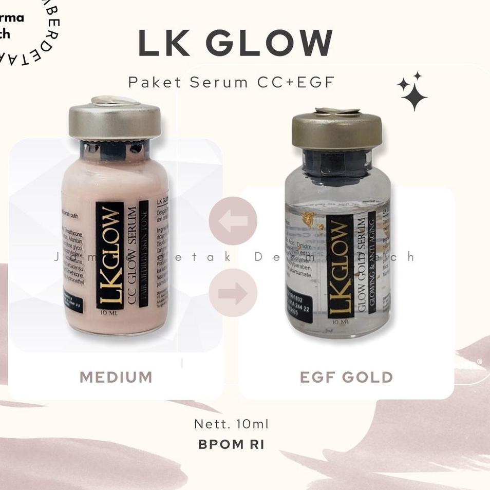 ۩ COVERED COMPLEX bentuk serum cc glow dan egf gold LK Care mengencangkan mencerahkan kenyal glowing