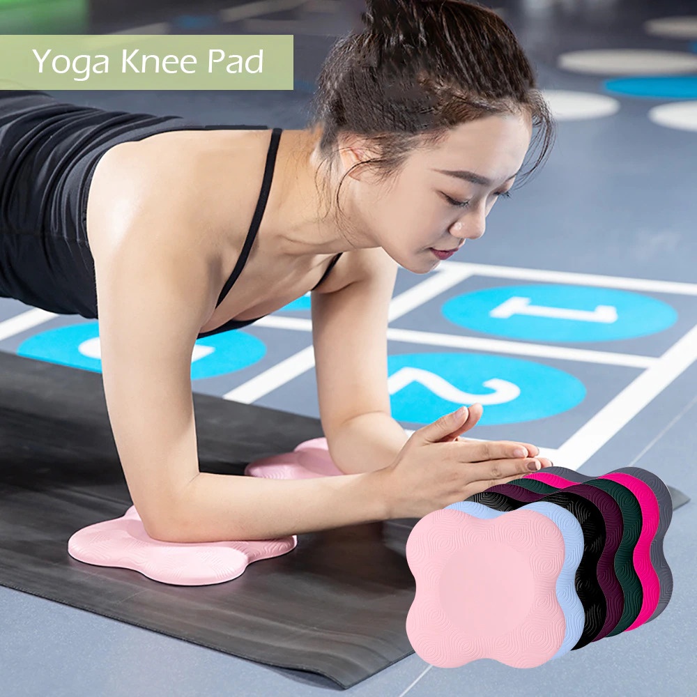 Yoga Pilates Pad Kaki Tangan Yoga Gym Fitness Knee Wrist Hand 2 PCS G2