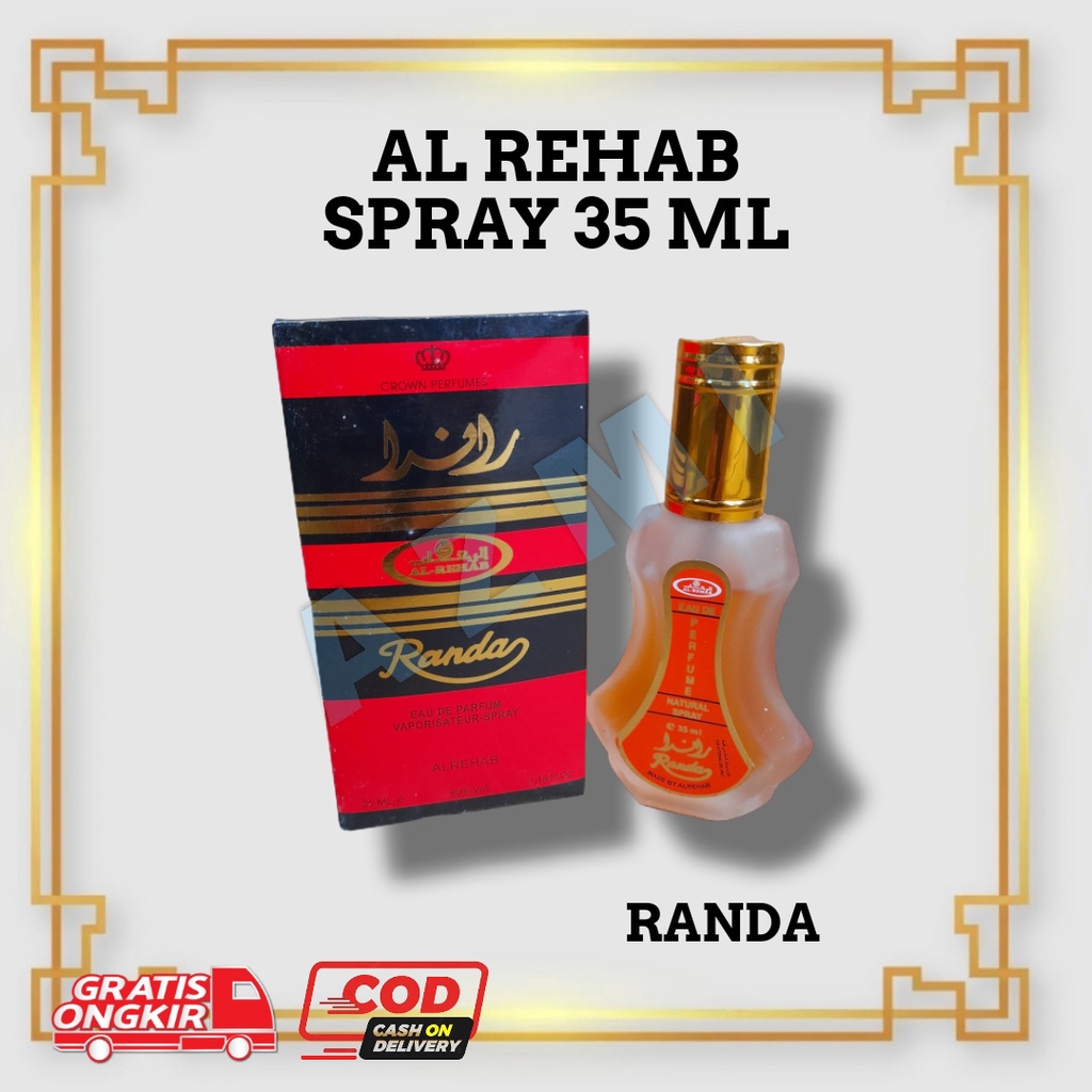 Parfum Al Rehab Spray Randa 35ml, Original Jeddah