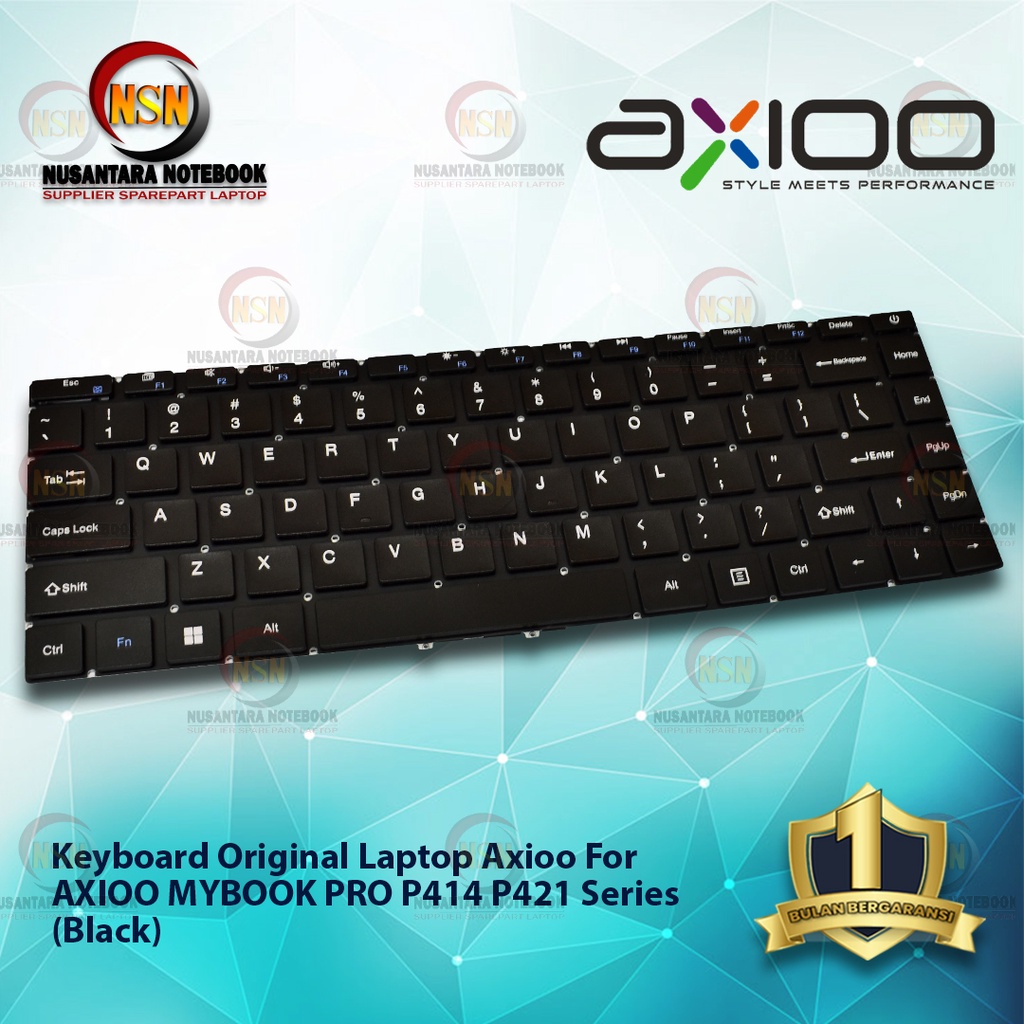 Keyboard Original Laptop AXIOO MYBOOK PRO P414 P421 (Black)