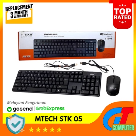 Keyboard Mouse Usb M-Tech Stk-05 wired Standard Mtech Stk 05