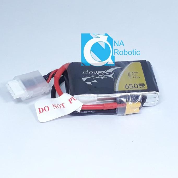 Baterai Lipo Tattu 650mAh 3S 75C XT30 11.1V