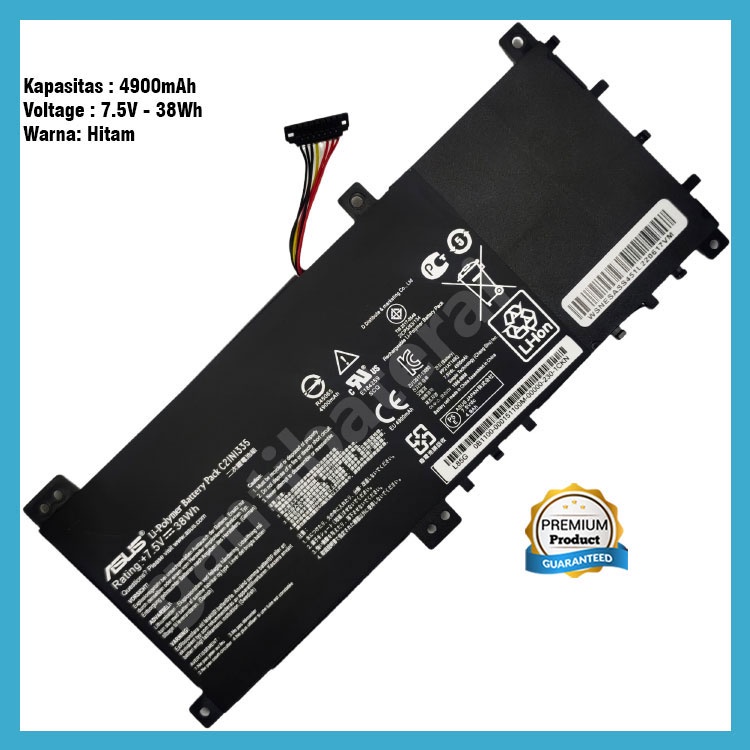 Baterai ASUS VivoBook S451 S451LA S451LB S451LN C21N1335