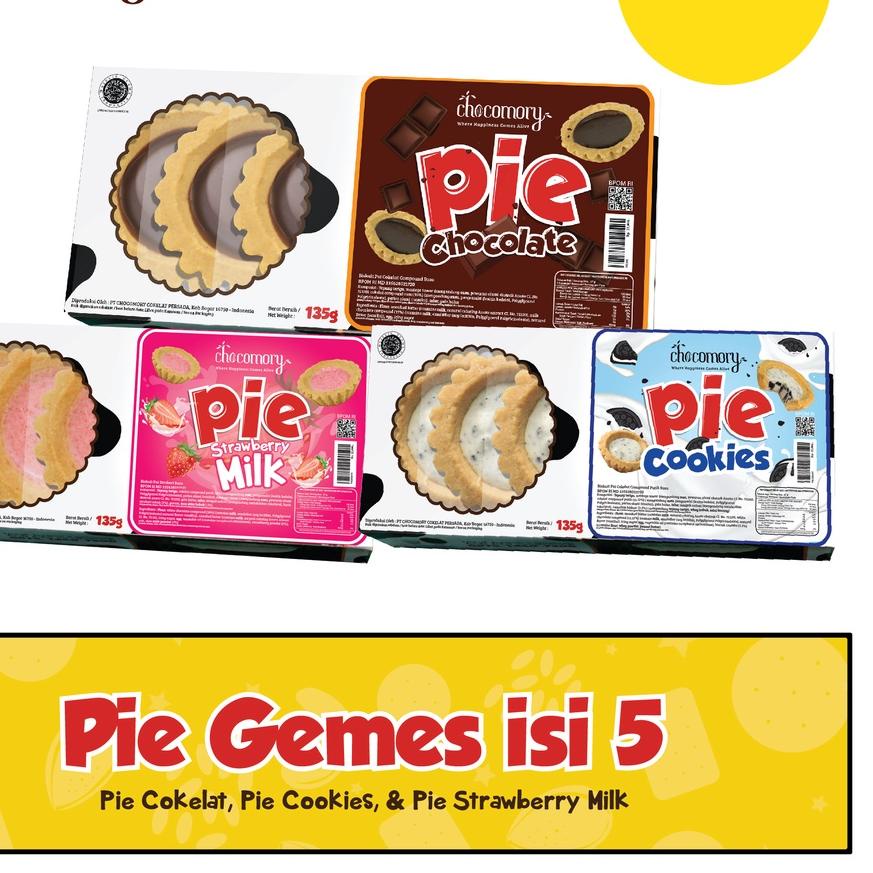 

✷ Bundling Pie Isi 5 - Coklat, Cookies n Cream, Strawberry Milk ✴