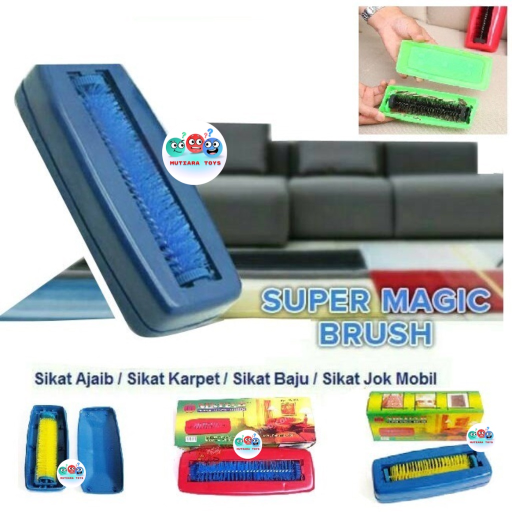 MUTIARATOYS Sikat Karpet /Super Magic Brush / sikat ajaib Untuk Bersihkan Karpet