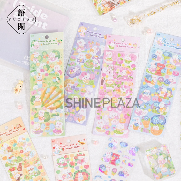 

Flower Leaf Travel Diary Deco Stickers - Stiker Lucu