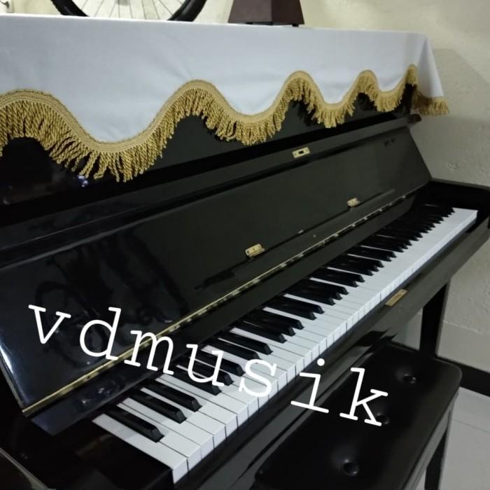 cover piano tutup piano taplak piano putih