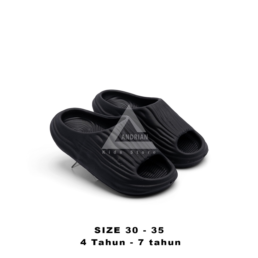 NEW Sandal Selop Anak perempuan model serat kerut 4 - 8 Tahun