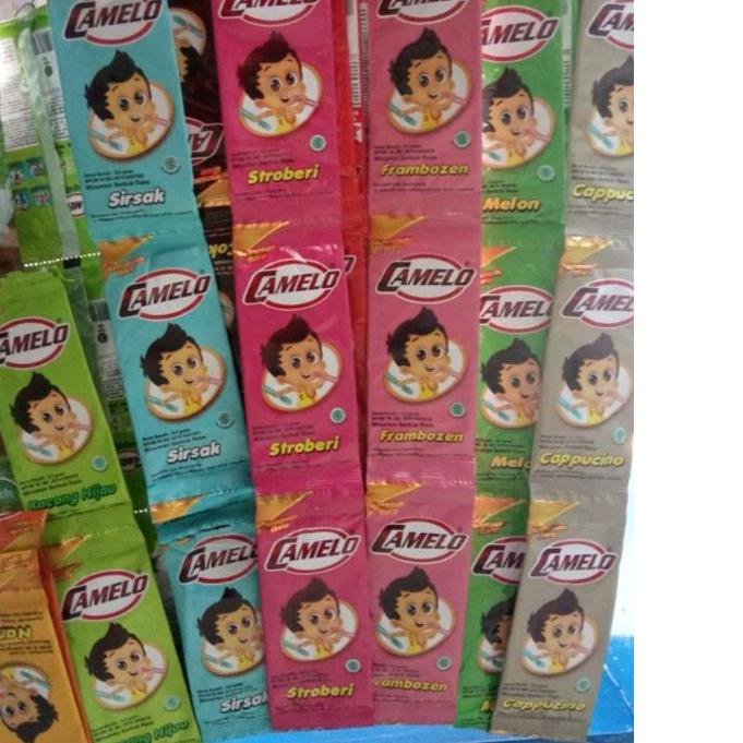 

➹ BAHAN ICE CREAM CAMELO / ES CAMELO 180 BUNGKUS ( 18 RENCENG ) BERAT 1 KG ➷
