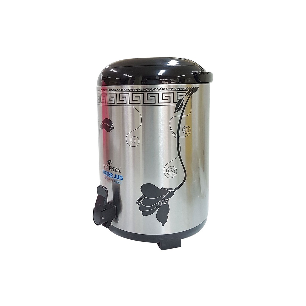 Water Jug VICENZA vol 11,8 Liter VM1200WJ motif LILY wadah saji minuman menjaga suhu hangat dan ding