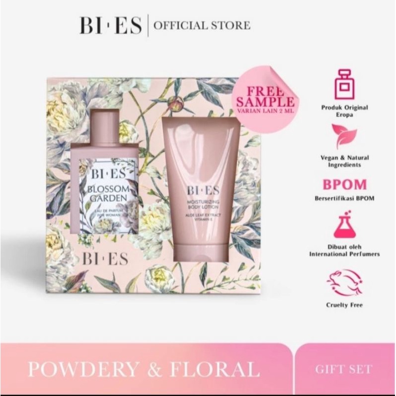 ✨ TERMURAH ✨Bi Es Gift Set Blossom Garden EDP 100ml & Body Lotion 150ml