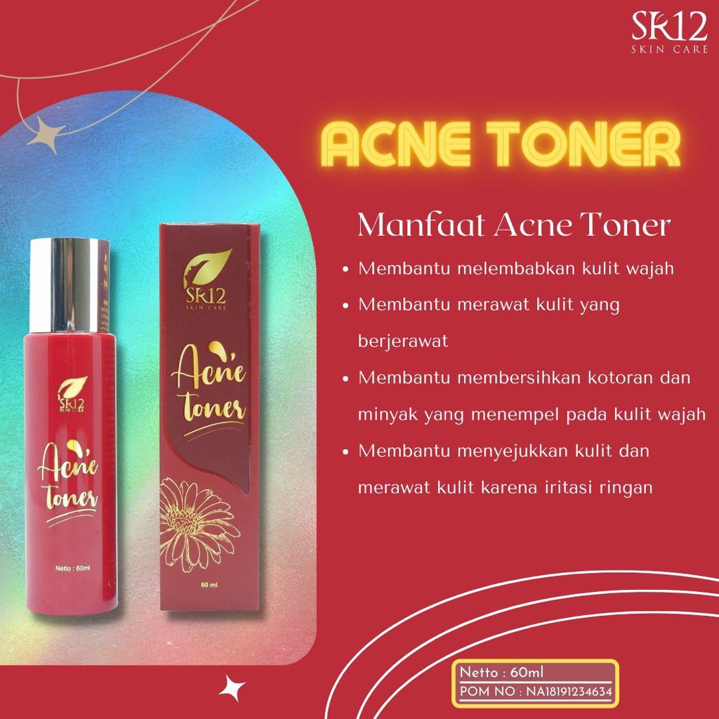 TONER JERAWAT BPOM AMPUH..!! ACNE TONER SR12 AMAN / OBAT JERAWAT BERUNTUS / REGENERASI KULIT MATI