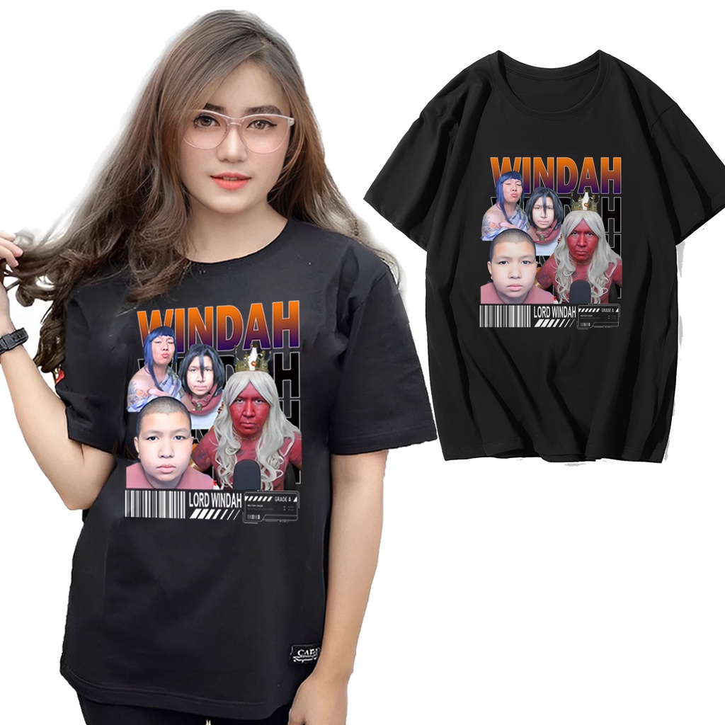 Trendy 2023 Baju Windah Basudara Kaos Windah Baju Windah Viral Bahan Cotton Combed 30s Windah Tshirt