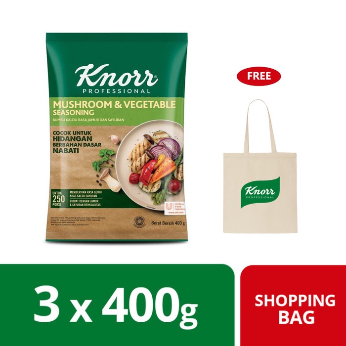 

Knorr Mushroom & Vegetable Seasoning (NON-MSG) (X3) Free Shopping Bag