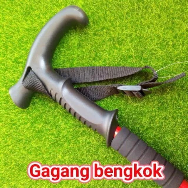 Trekking pole 135 cm gagang bengkok track pole tongkat hiking gunung