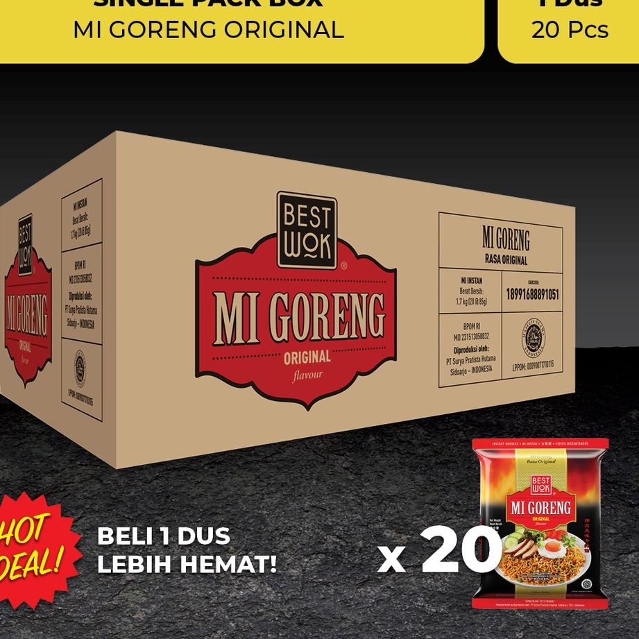 

➥ Best Wok Mi Goreng Original Dus 20 pcs (Export Multipack) ☆