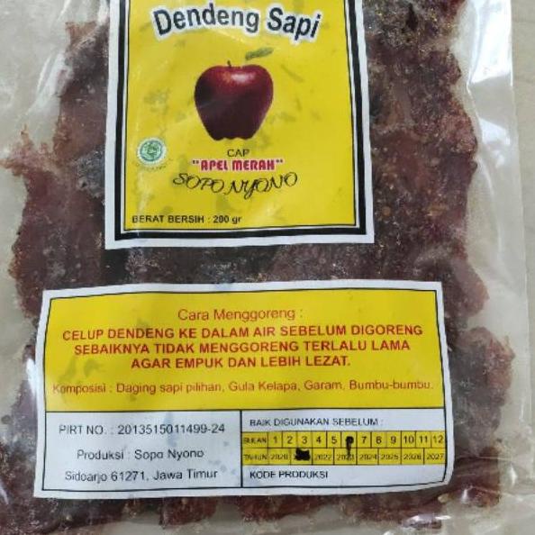 

❃ Dendeng Sapi cap APEL MERAH 200 gr ✾