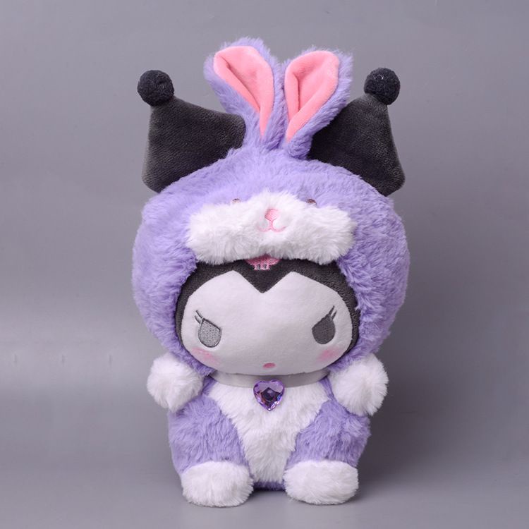 MAINAN BONEKA CINNAMOROLL MELODY KUROMI KOSTUM KELINCI RABBIT BUNNY PLUSH LUCU