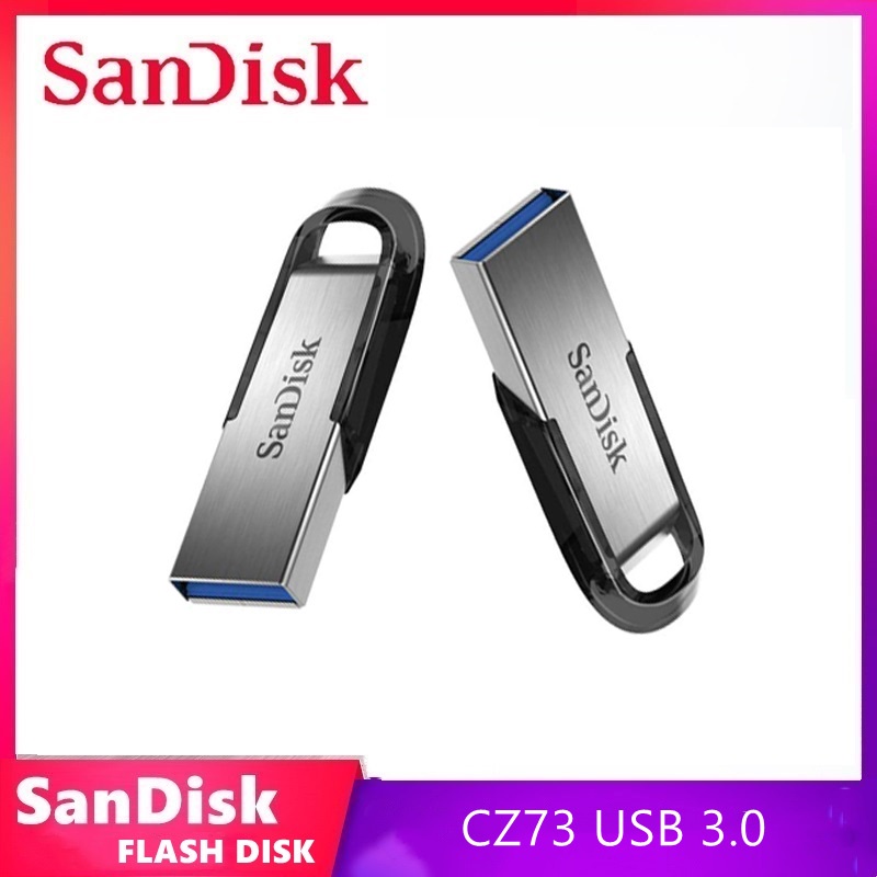 Flashdisk USB 16GB/32GB/64GB/128GB/256GB USB Hingga 130MB/D Flashdisk vehicle drive large capacity usb 3.0 disk USB cz73 komputer ponsel enkripsi sistem logam kualitas tinggi