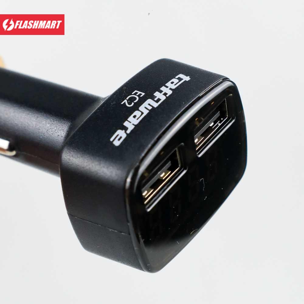 Flashmart Dual USB Car Charger with LED Display - EC2