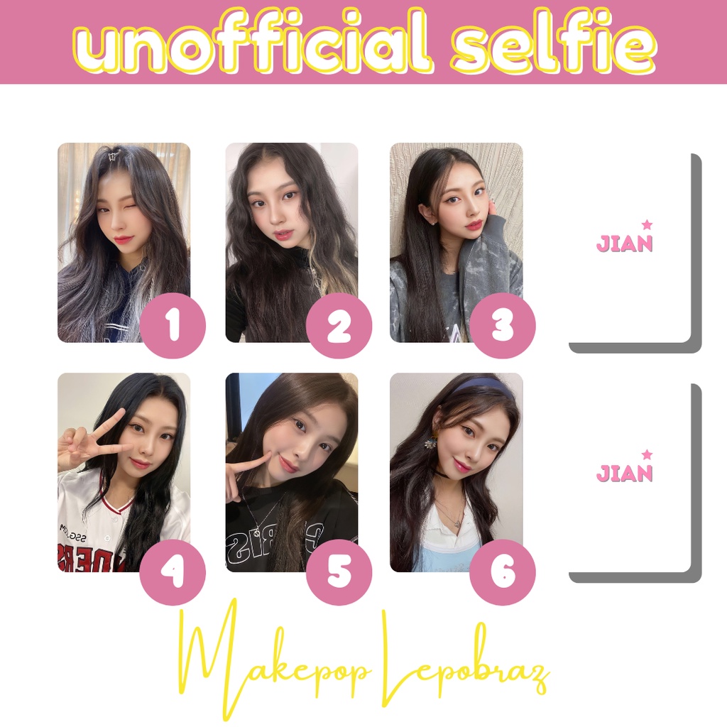 [MIN. 3 PC] LIGHTSUM UNOFFICIAL SELFIE - GIRLFRIENDABLE CHOWON HINA HUIYEON JIAN JUHYEON NAYOUNG SANGAH YUJEONG