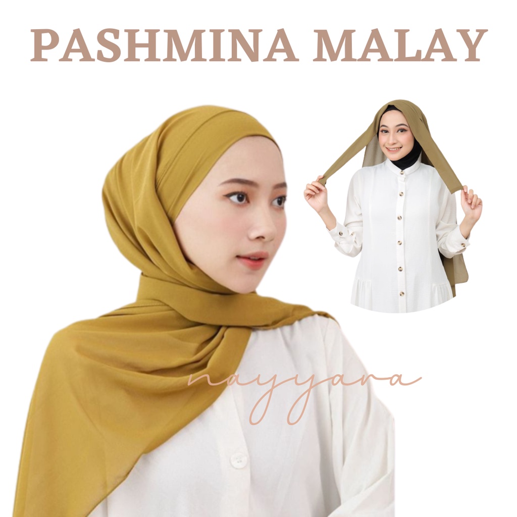 Jilbab Pashmina Instan Malaysia / Hijab Malaysia / Tudung Melayu / Kerudung Malaysia