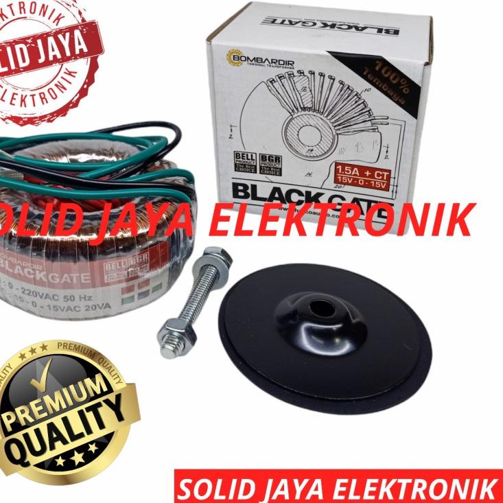 ♠ TRAFO BLACKGATE TOROID 1,5A 15V CT BOMBARDIR BLACKGATE TRAVO DONUT 1.5A 15 V CT 15 VOLT V TRAVO TO