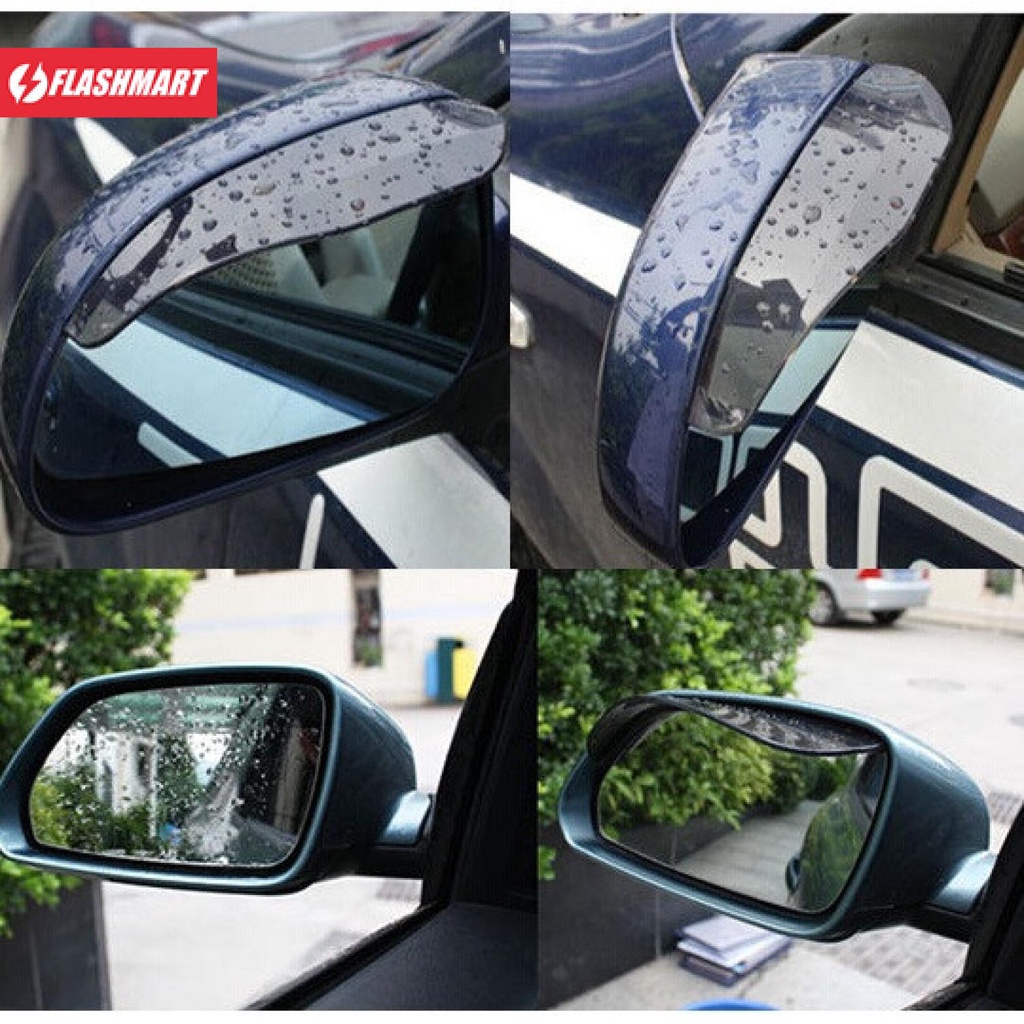 Flashmart PVC Pelindung Spion Kaca Mobil 2 PCS - BH030