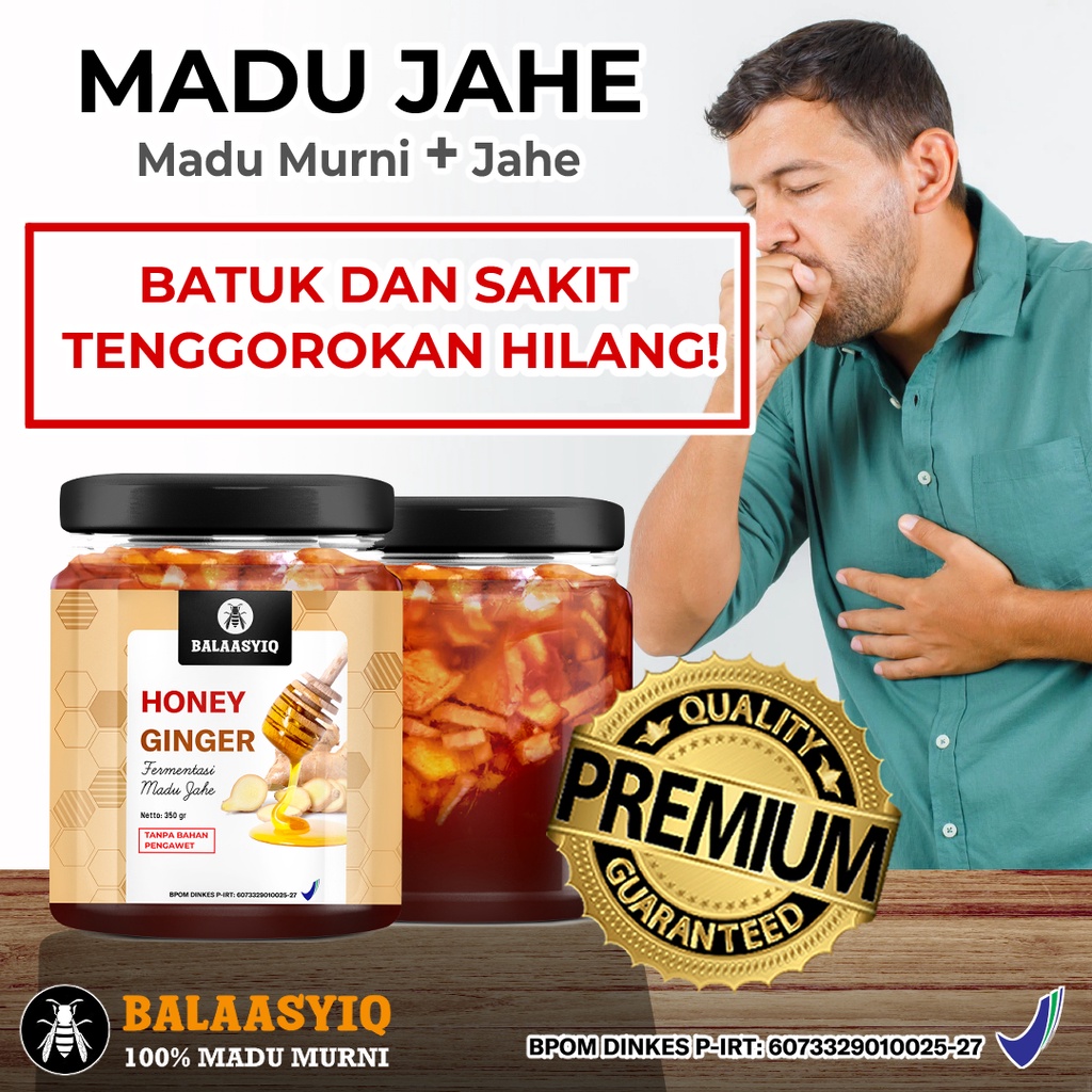 

Madu Jahe asli rasa jahe jahe merah "BALAASYIQ" Madu Jahe ASLI 380GRAM Madu batuk