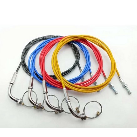 Kabel Gas Serat Warna semua motor Panjang 195cm Gas Cable Throttle Gas Cable Kabel warna